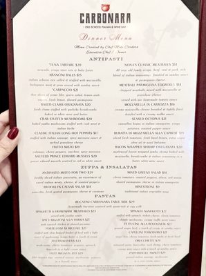 Menu photo 4 Carbonara Arlington, VA