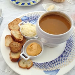 Le Homard Bleu - This is what I come for - a tremendous Fish Soup unlike any I've ever had.  Deliciousness is twice that connoted in the photo.