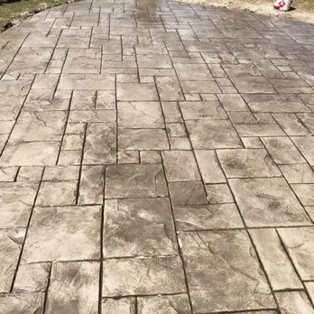 Custom Concrete And Stone Design - a stamped patio - Masonry/Concrete Near Me Custom Concrete And Stone Design - a stamped patio - Masonry/Concrete Near Me