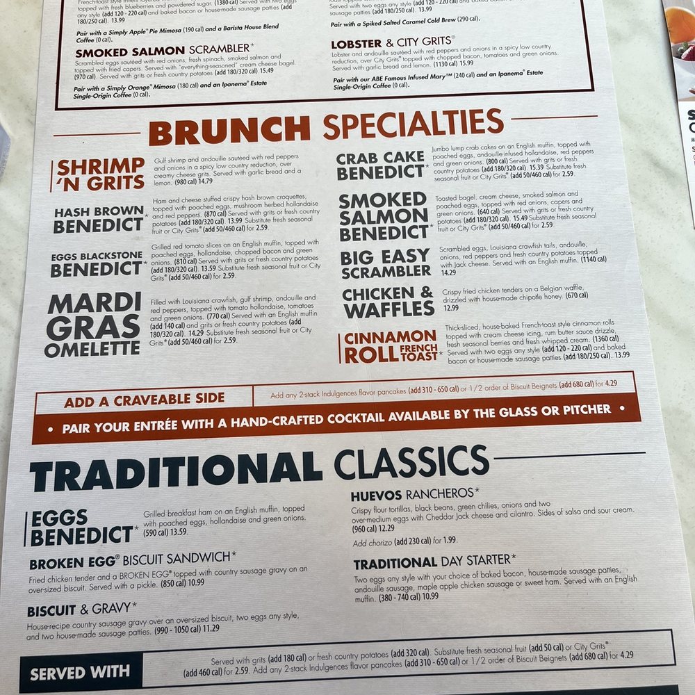 Another Broken Egg Cafe - Breakfast menu - Breakfast & Brunch Near Me - Jacksonville, Florida Another Broken Egg Cafe - Breakfast menu - Breakfast & Brunch Near Me - Jacksonville, Florida