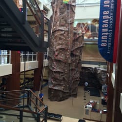 Dedman Center for Lifetime Sports - The rock climbing wall