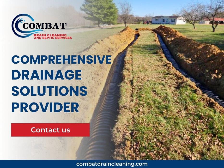 Slide of Combat Drain Cleaning and Septic Services