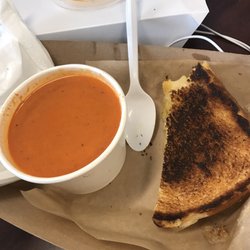 Say Cheese Food Truck - Triple Decker Grilled Cheese and Tomato Soup