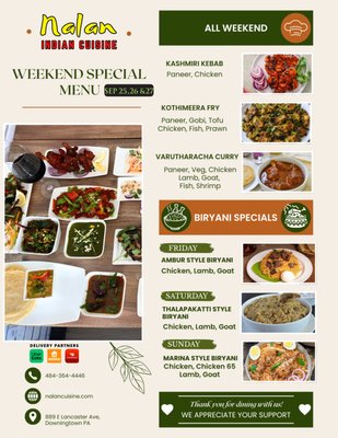 Menu photo 2 Nalan Cuisine Downingtown, PA Menu photo 2 Nalan Cuisine Downingtown, PA