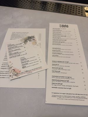Menu photo 1 Doho Philadelphia, PA