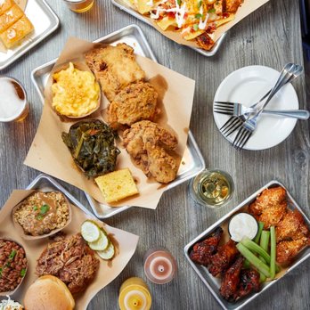 One Hot Mamas - a table full of food - Barbeque Near Me - Bluffton, South Carolina One Hot Mamas - a table full of food - Barbeque Near Me - Bluffton, South Carolina