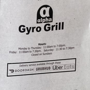 Alpha Gyro Grill - greek mediterranean cuisine - Mediterranean Near Me - Gainesville, Georgia
