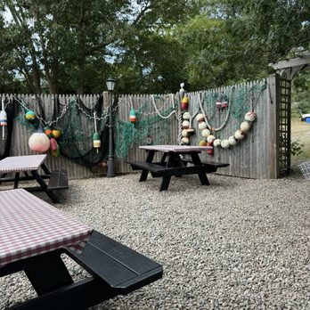 The Friendly Fisherman - Outdoor eating and play area - Seafood Near Me - North Eastham, Massachusetts The Friendly Fisherman - Outdoor eating and play area - Seafood Near Me - North Eastham, Massachusetts