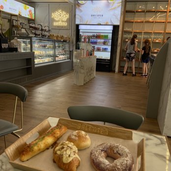 Brecotea - I got the garlic bread, the maple something , ueb bread, honey danish croissant. - Bubble Tea Near Me - Glen Allen, Virginia