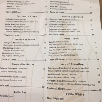 Vino Volo - Wine menu - Wine Bars Near Me - Kenner, Louisiana Vino Volo - Wine menu - Wine Bars Near Me - Kenner, Louisiana