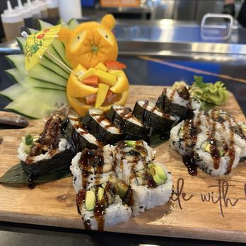 Bluefin Sushi & Ramen - Spider roll (large one) and Unagi roll - Sushi Bars Near Me - Austin, Texas Bluefin Sushi & Ramen - Spider roll (large one) and Unagi roll - Sushi Bars Near Me - Austin, Texas
