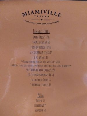 Menu photo 2 Miamiville Tavern Miamiville, OH