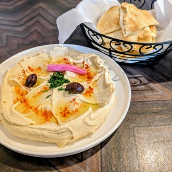 Layla's Lebanese Restaurant - Hummus with pita - Lebanese Near Me - Lake Ridge, Virginia