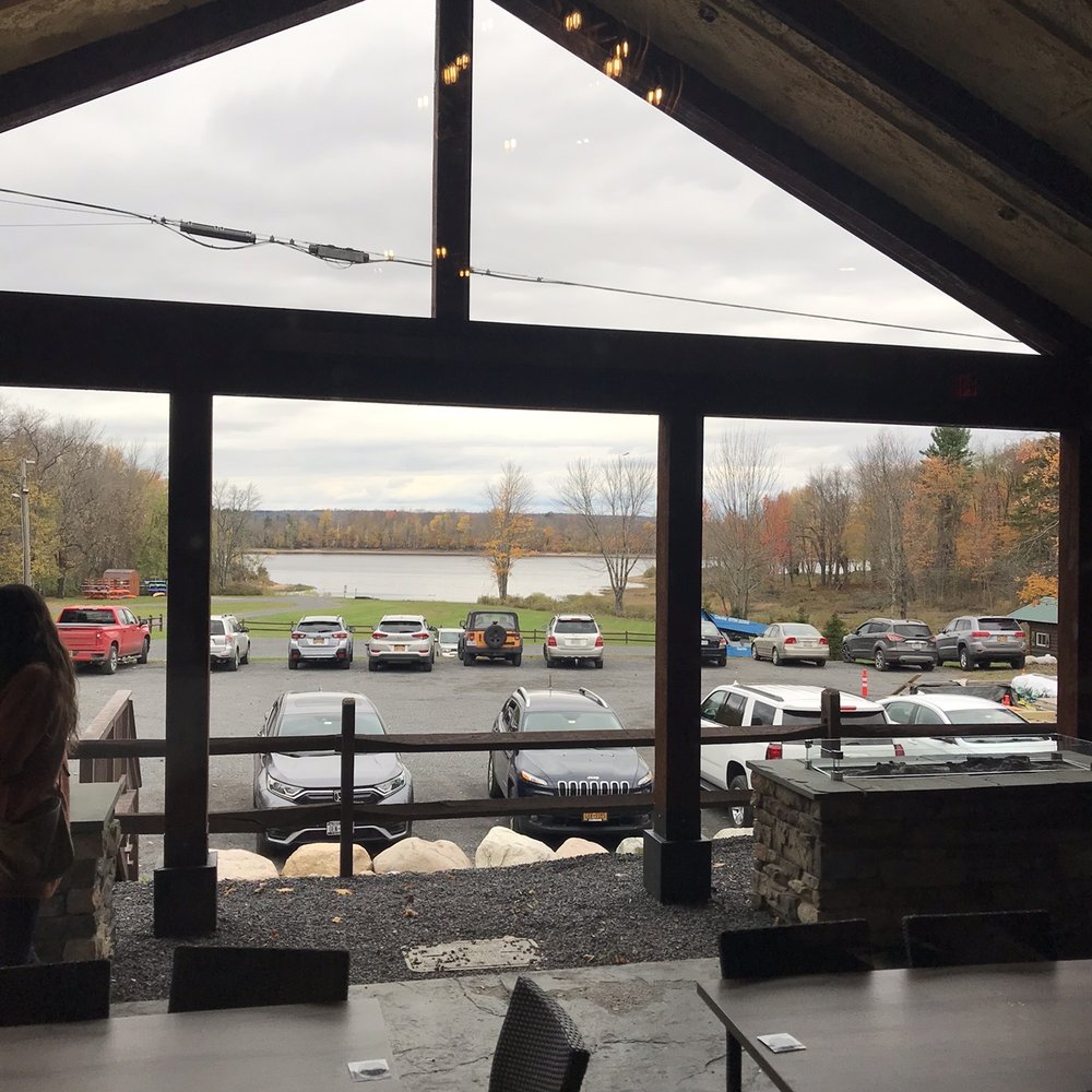 Looking out over Hinkley from the outside deck