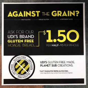 Planet Sub - Gluten Free Option Details - Sandwiches Near Me - Overland Park, Kansas