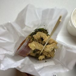 9 Up Night Market - Street Style Popcorn Chicken with Basil, salt and pepper flavor