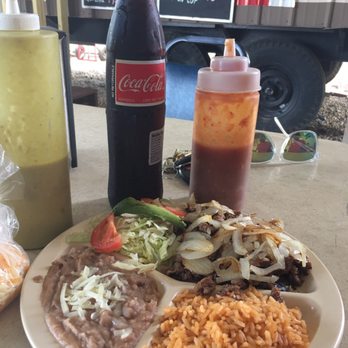 Taqueria Tex-Taco - Lunch plate w/steak Rice & Beans Mexican coke - Mexican Near Me - Katy, Texas Taqueria Tex-Taco - Lunch plate w/steak Rice & Beans Mexican coke - Mexican Near Me - Katy, Texas