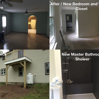 Stonebridge Craftsmen - before and after new bedroom and walk - in shower - General Contractors Near Me - Killingworth, Connecticut