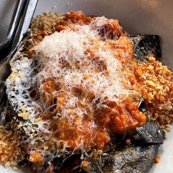 Sanjusan - Black squid in pasta. Perfect portion size! - Pizza Near Me - Minneapolis, Minnesota