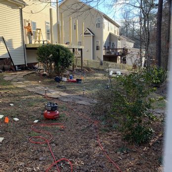 JM Decks and Fences - Part of the deck process. Day 2! - Fences & Gates Near Me - Cary, North Carolina JM Decks and Fences - Part of the deck process. Day 2! - Fences & Gates Near Me - Cary, North Carolina