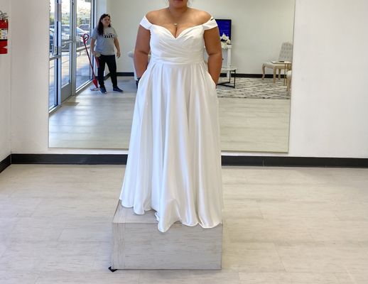Weeding dress alteration - Gorgeous bride came in to have her gown altered. We fixed the length, and added a corset for a better fit. Here’s the before and after Weeding dress alteration - Gorgeous bride came in to have her gown altered. We fixed the length, and added a corset for a better fit. Here’s the before and after