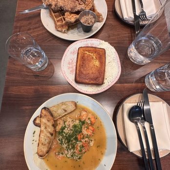 Joyce - Chicken and waffles, shrimp and grits, and cornbread. - Southern Near Me - Los Angeles, California