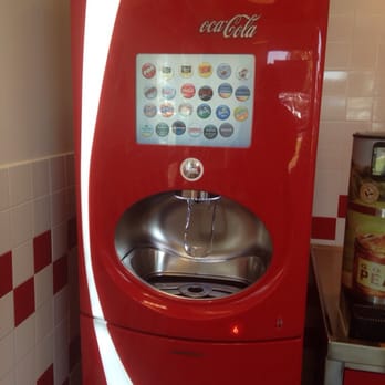Five Guys - They've got the new fancy Coke fountain dispensers. - Burgers Near Me - El Cajon, California Five Guys - They've got the new fancy Coke fountain dispensers. - Burgers Near Me - El Cajon, California