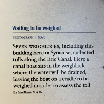 Erie Canal Museum - Interactive feature (not shown) of how the weigh station worked. - Museums Near Me - Syracuse, New York