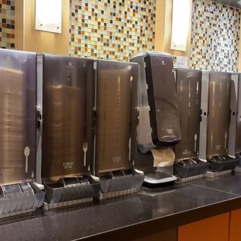 Pavilion Cafe - cutlery and condiment station - Cafes Near Me - Sacramento, California