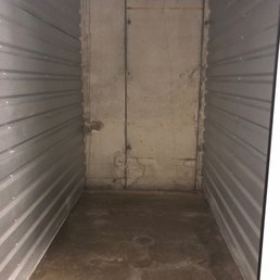 5 feet going in and 10 feet high storage space