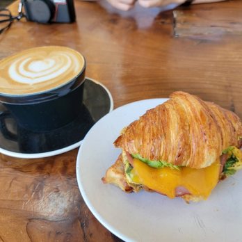 Captain + Stoker - Oatmilk Latte, Croissant Sandwich - Coffee Roasteries Near Me - Monterey, California Captain + Stoker - Oatmilk Latte, Croissant Sandwich - Coffee Roasteries Near Me - Monterey, California