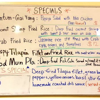 Sue's Kitchen - Special Menu - Thai Near Me - El Sobrante, California Sue's Kitchen - Special Menu - Thai Near Me - El Sobrante, California