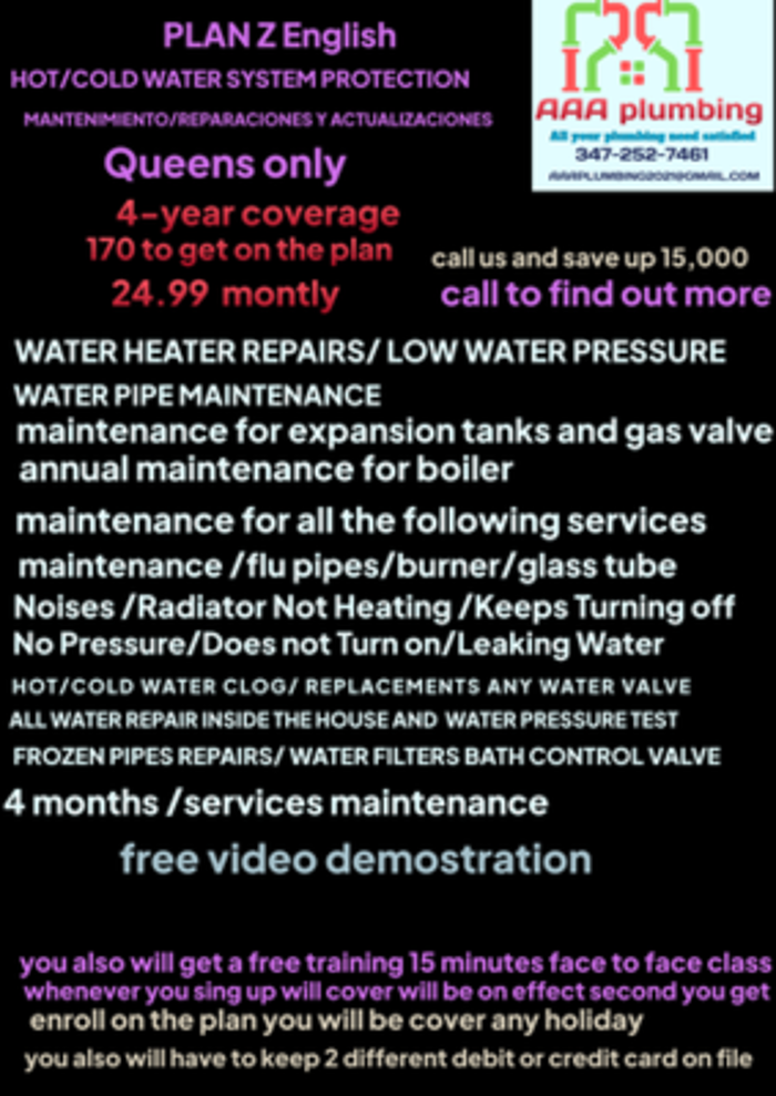 Slide of AAA Plumbing