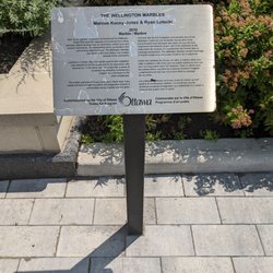 Wellington West - The marble fire hydrants are collectively known as the Wellington Marbles.