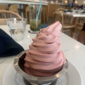 Willa's - Rhubarb and strawberry dairy free soft serve - stronger strawberry taste - New American Near Me - Tampa, Florida Willa's - Rhubarb and strawberry dairy free soft serve - stronger strawberry taste - New American Near Me - Tampa, Florida