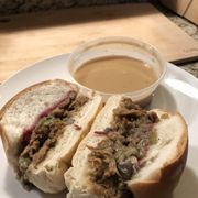 Photo of Miss Rachel's Pantry - Philadelphia, PA, United States. Thanksgiving Sandwich for PVRW: Seitan, Green Bean Casserole, Crispy Onions, & Cranberry Sauce