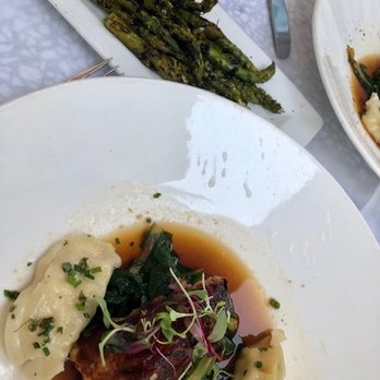 A Fish Called Avalon - Chilean Sea Bass with a side of asparagus - Seafood Near Me - Miami Beach, Florida