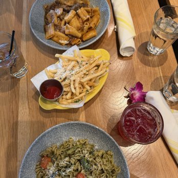 Bianca - Side Truffle Fries, rigatoni and pesto dishes. - New American Near Me - Chestnut Hill, Massachusetts