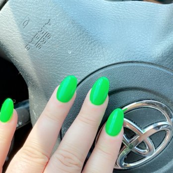 A2 Nails Spa - Lime green neon almond shaped acrylics by LINDA - Nail Salons Near Me - Ann Arbor, Michigan A2 Nails Spa - Lime green neon almond shaped acrylics by LINDA - Nail Salons Near Me - Ann Arbor, Michigan