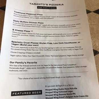 Taranto's Pizzeria - Puzza & Beer Week Menu2021 - Pizza Near Me - Lewis Center, Ohio Taranto's Pizzeria - Puzza & Beer Week Menu2021 - Pizza Near Me - Lewis Center, Ohio