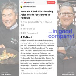 EbiNomi - One of TOP FIVE Asian fusion restaurants