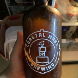 Coastal Mass Brewing - $11 refill + $3 for bottle