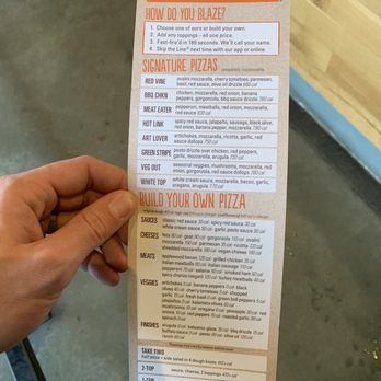 Blaze Pizza - Menu - Pizza Near Me - Atlanta, Georgia