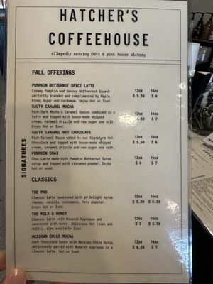 Menu photo 3 Hatcher's Coffeehouse Carthage, MO