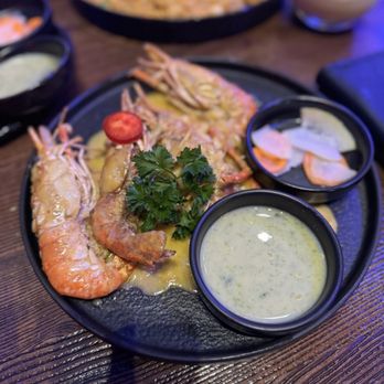 HEM Kitchen And Bar - Prawns with garlic egg sauce - Vietnamese Near Me - Houston, Texas HEM Kitchen And Bar - Prawns with garlic egg sauce - Vietnamese Near Me - Houston, Texas