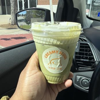 Creamy Seoul - Strawberry matcha! - Donuts Near Me - Flower Mound, Texas Creamy Seoul - Strawberry matcha! - Donuts Near Me - Flower Mound, Texas