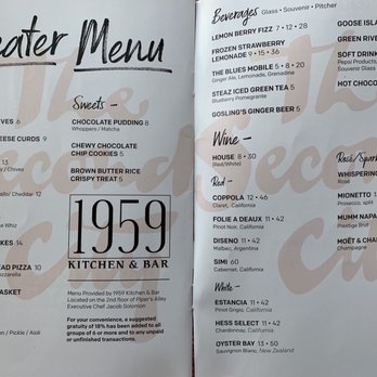 The Second City - Menu, food, drinks - Performing Arts Near Me - Chicago, Illinois