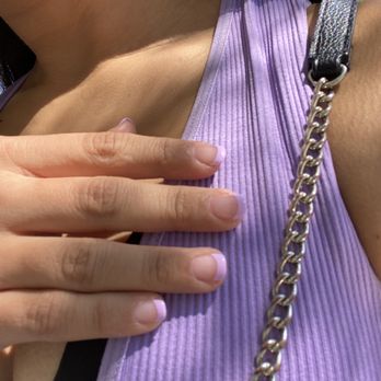 Sutter Nails - Lavender French tips - Nail Salons Near Me - San Francisco, California