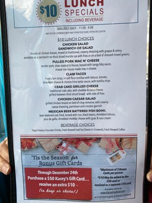 Menu photo 8 Kacey's Seafood Sarasota, FL Menu photo 8 Kacey's Seafood Sarasota, FL