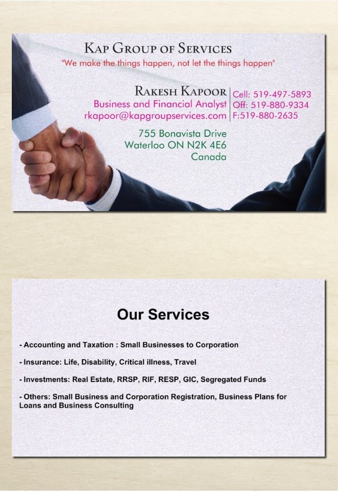 KAP GROUP OF SERVICES Updated September 2024 277 Lancaster Street W